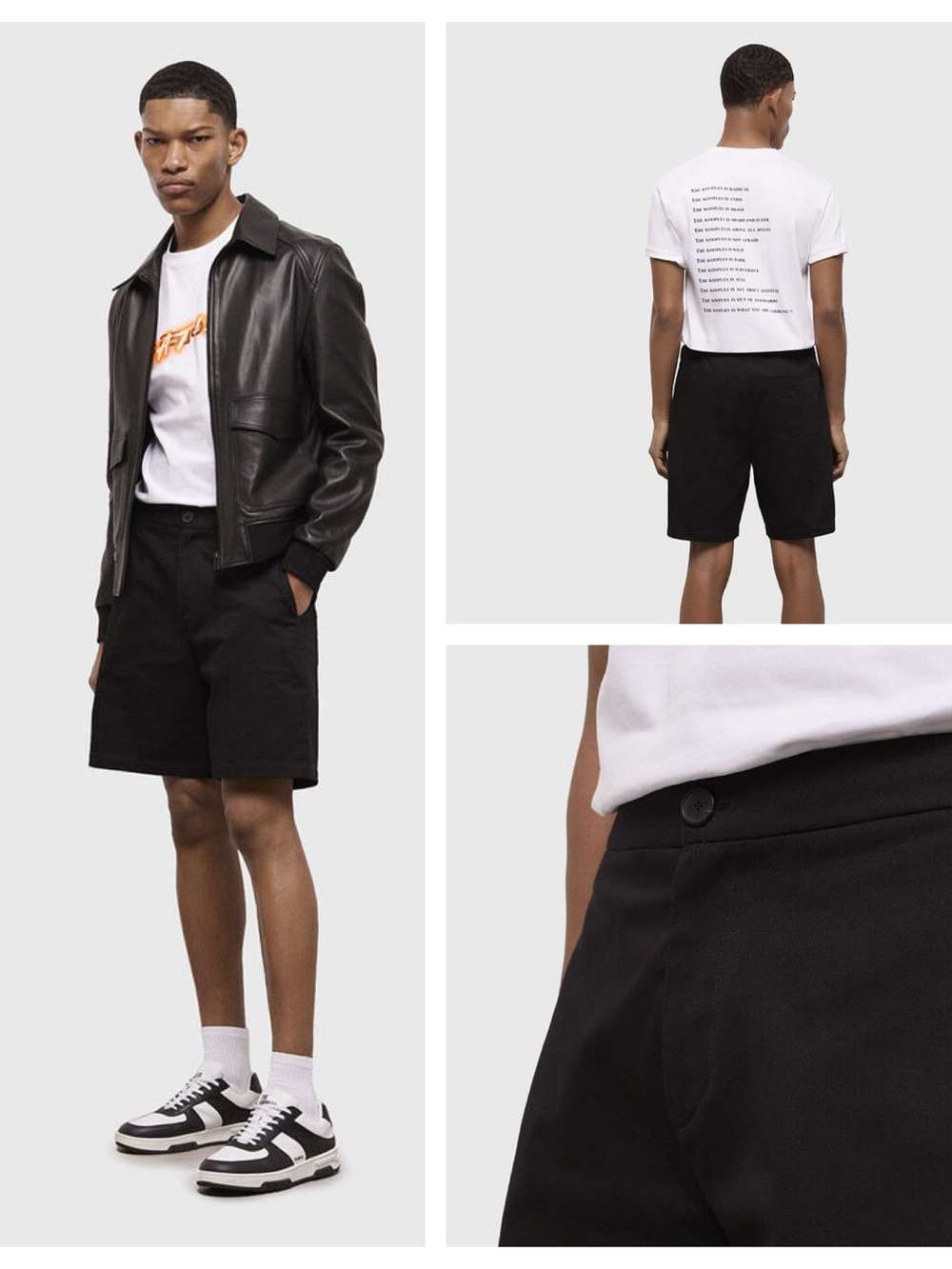 The Kooples Black Tailored Cotton Shorts XL NWT